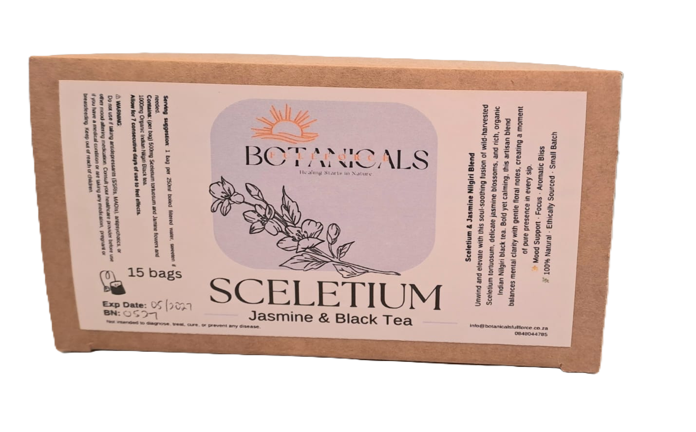 Botanicals FullForce Tea -Sceletium, Black tea and Jasmine