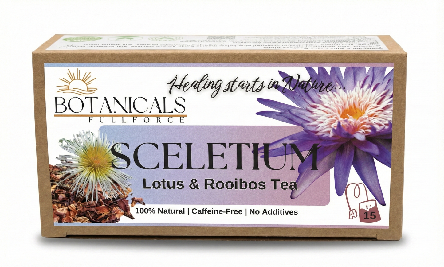 Botanicals FullForce Tea - Sceletium, Rooibos and Lotus